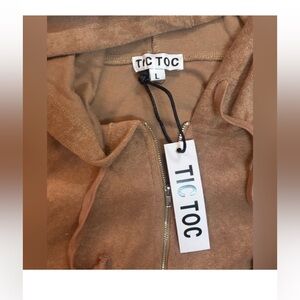 TIC TOC Women's Tan Intimate Hoodie